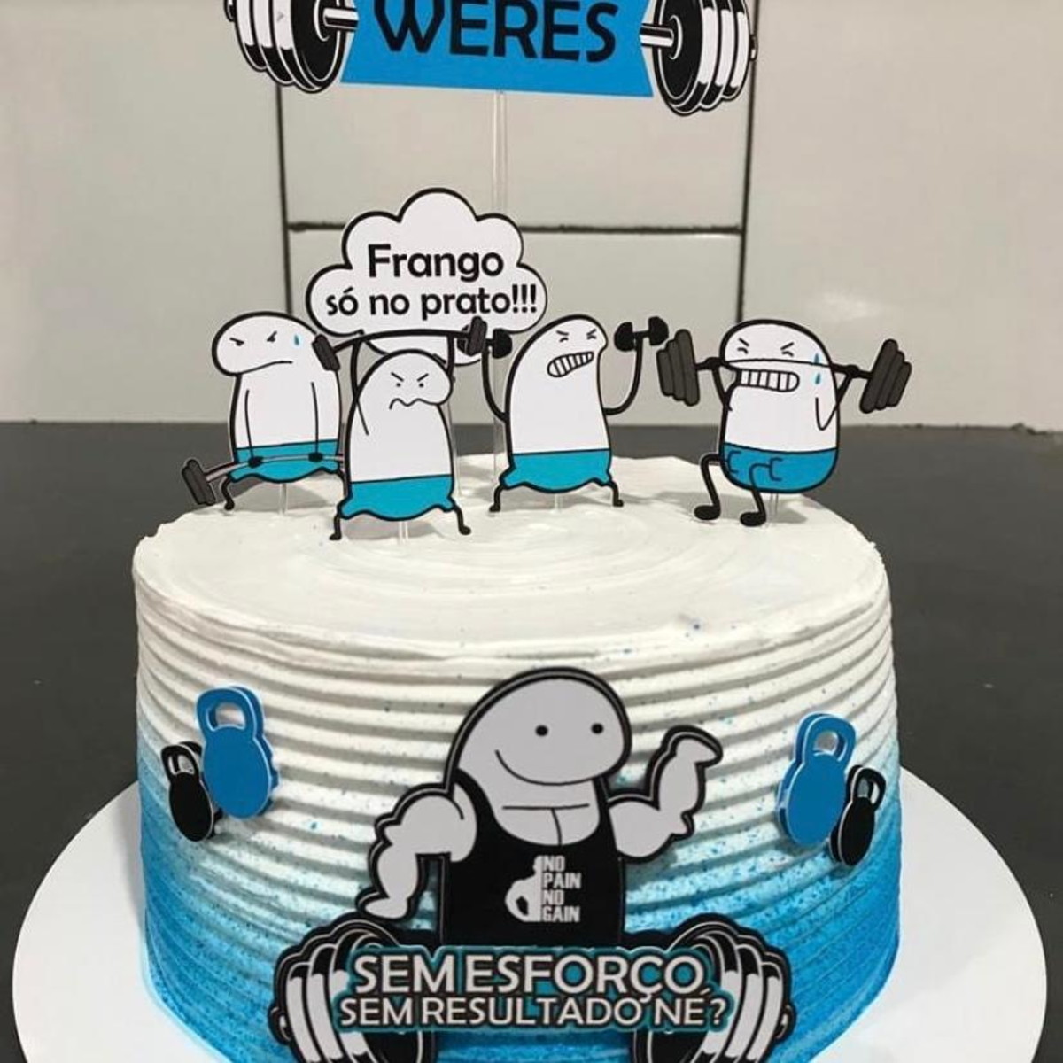 Bolo Flork com tema de profissão