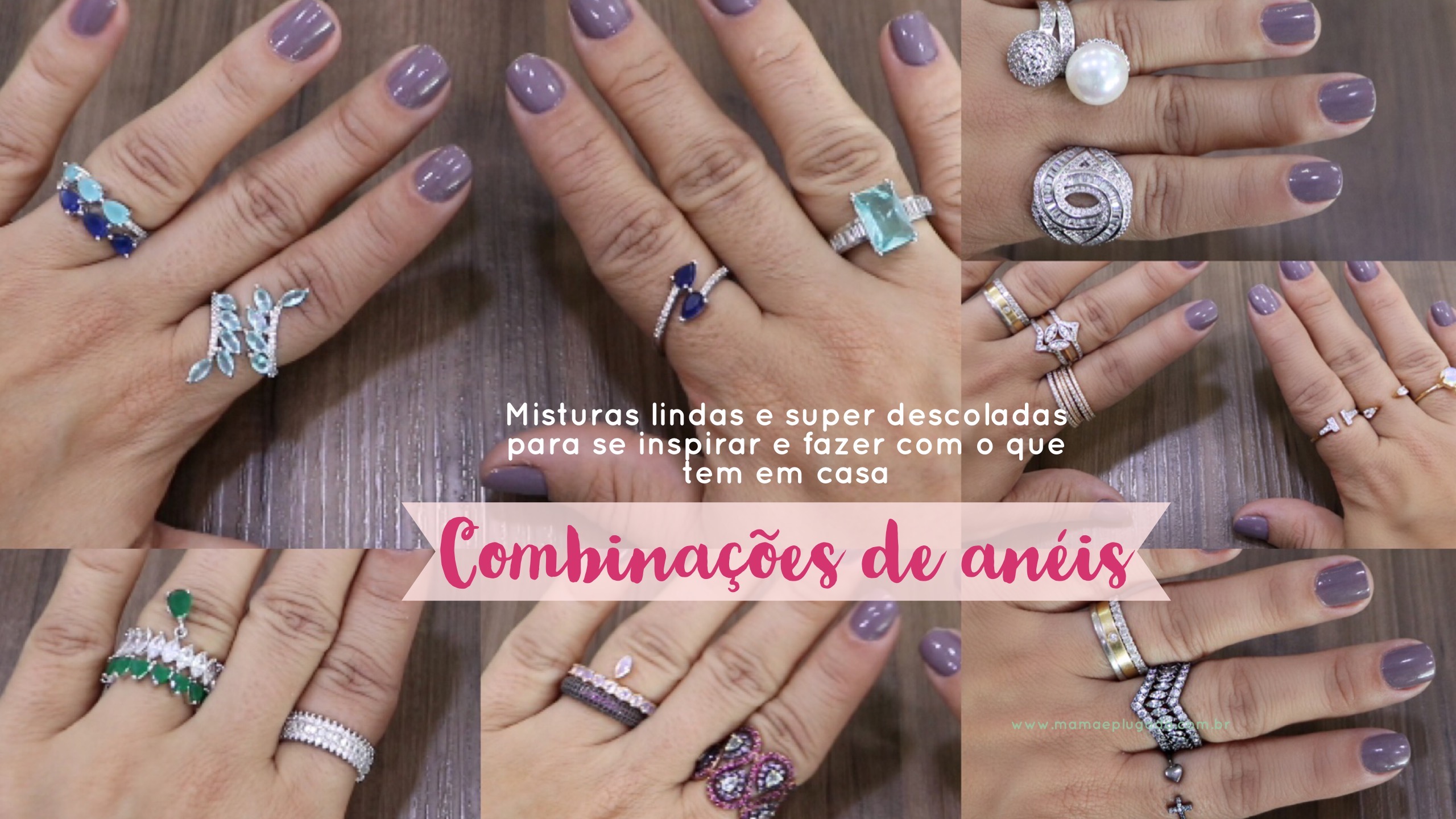 Anéis volumosos para mãos grandes