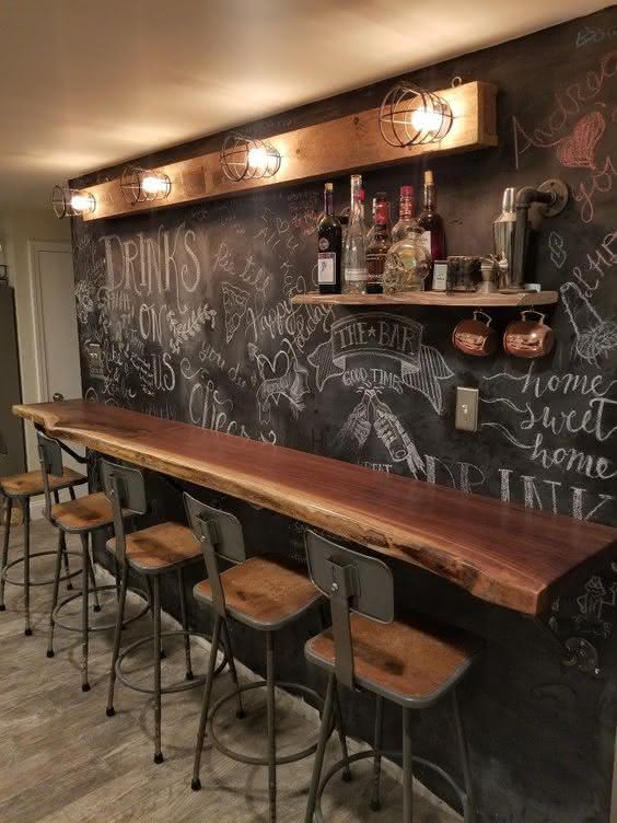 como fazer bar rústico pequeno