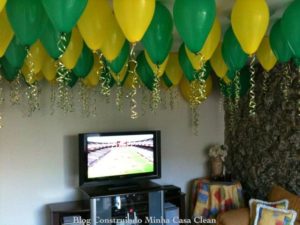 decoração de festa com tema Brasil