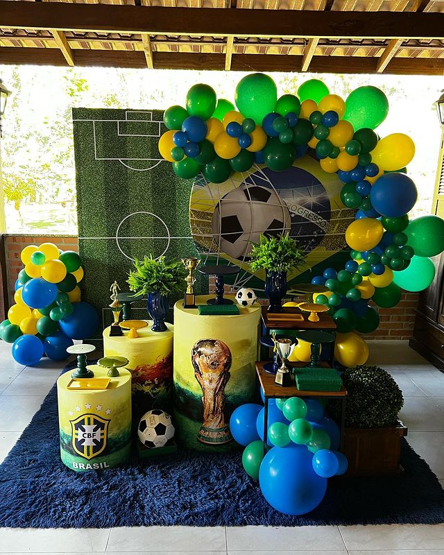 como decorar festa copa do mundo