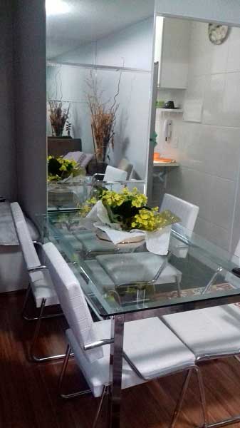 espelho para sala de jantar sofisticada