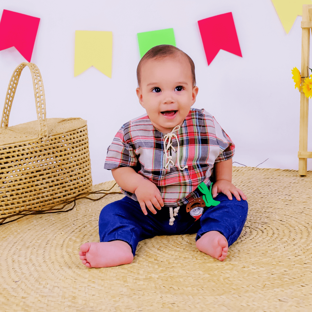 Além do Xadrez: Looks Modernos para a Festa Junina dos Pequenos