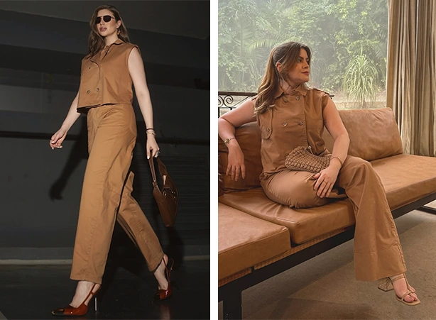 ideias de look marrom