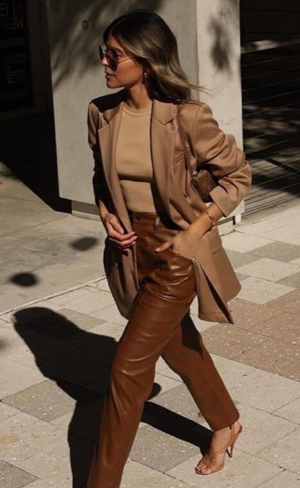 ideias de look marrom