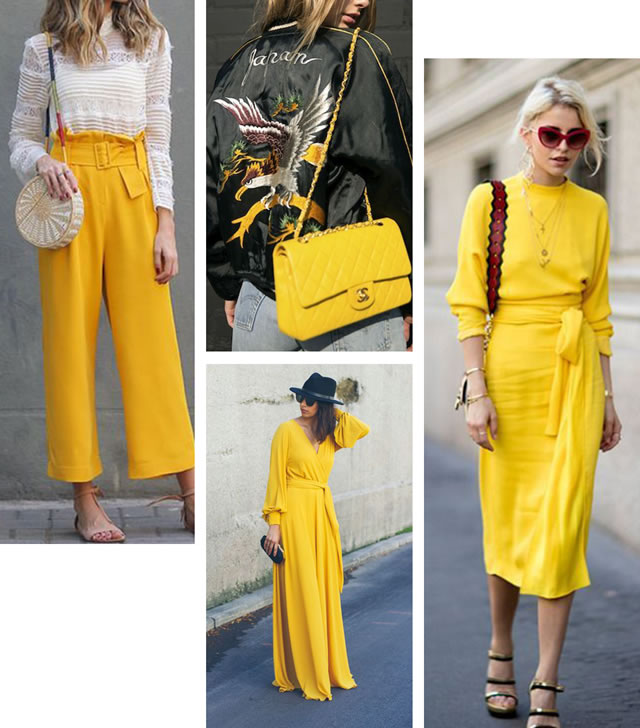 ideias de looks amarelo para o verão