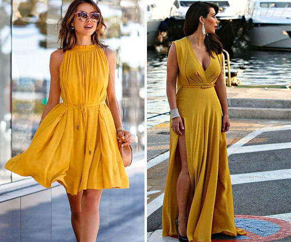ideias de looks amarelo para o verão