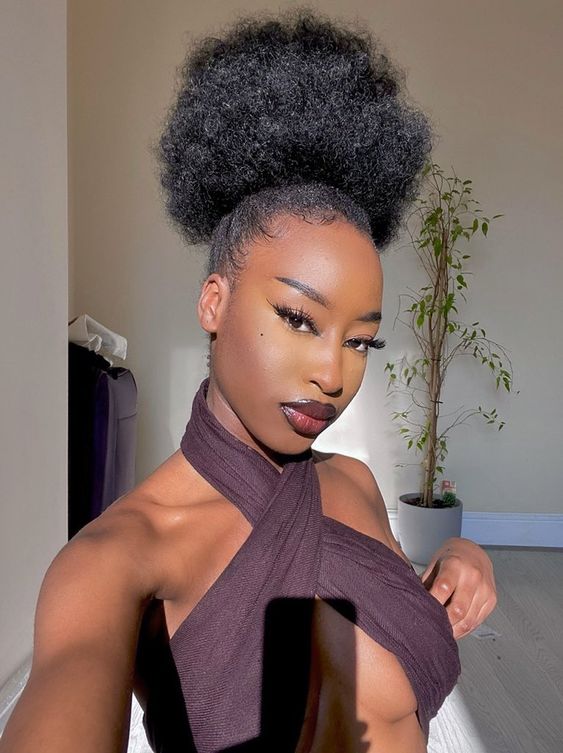 melhores penteados cabelo crespo 4c para festas