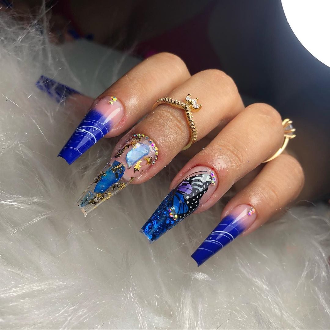 unha postiça realista stiletto