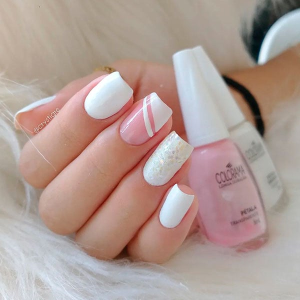 ideias de unhas claras