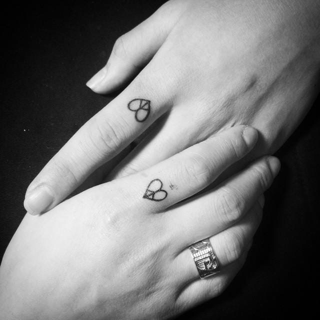 tatuagem coração lateral dedo anelar significado