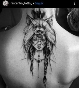 tatuagem india guerreira ou mandala