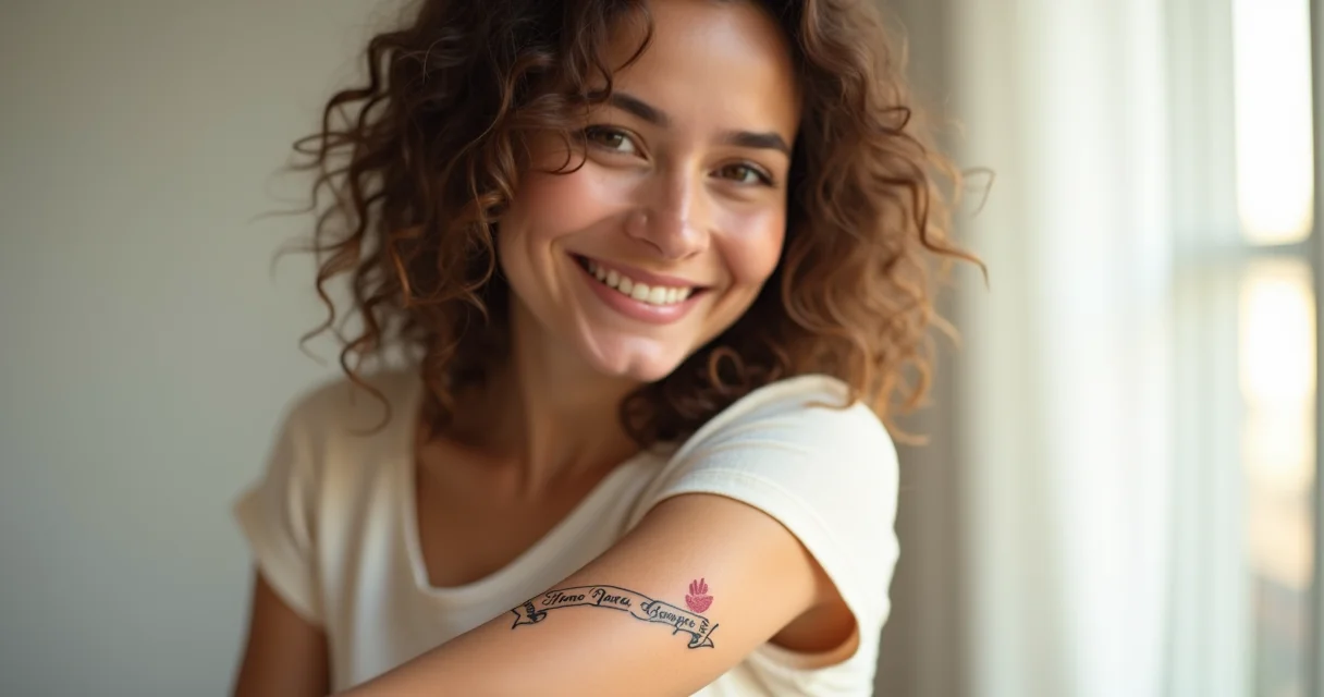 melhores ideias tatuagem mae e filho braco