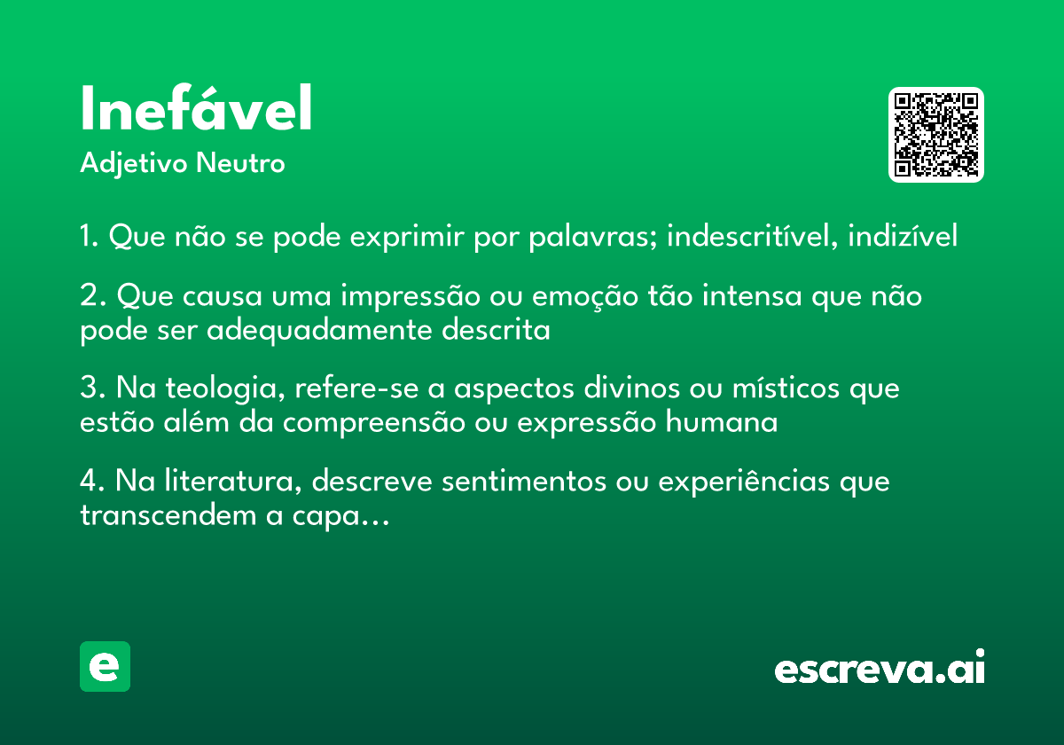 erros comuns ao usar a palavra inefável