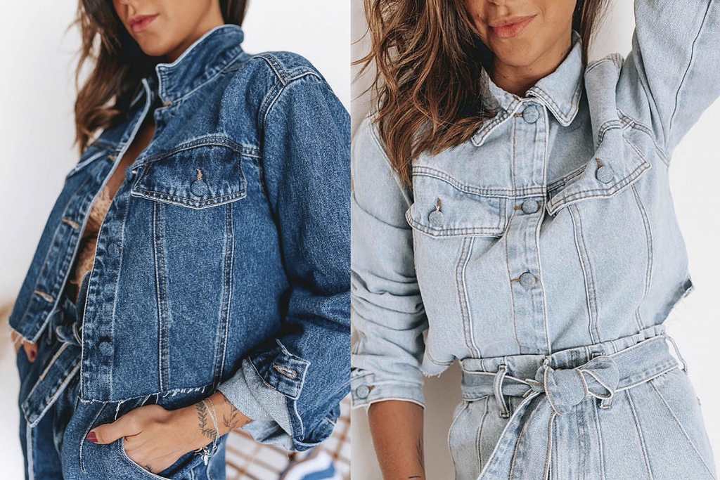 jaqueta jeans feminina curta looks