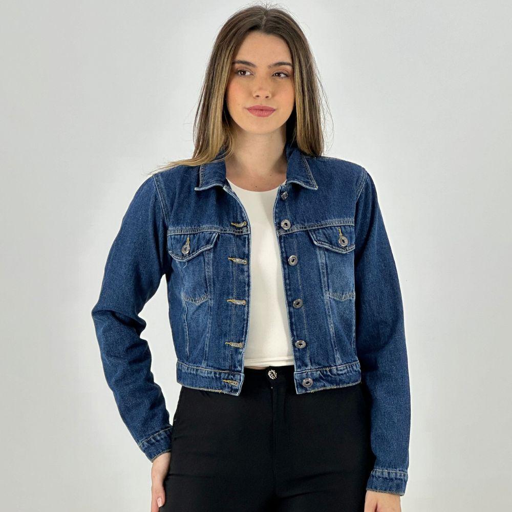 jaqueta jeans feminina curta looks