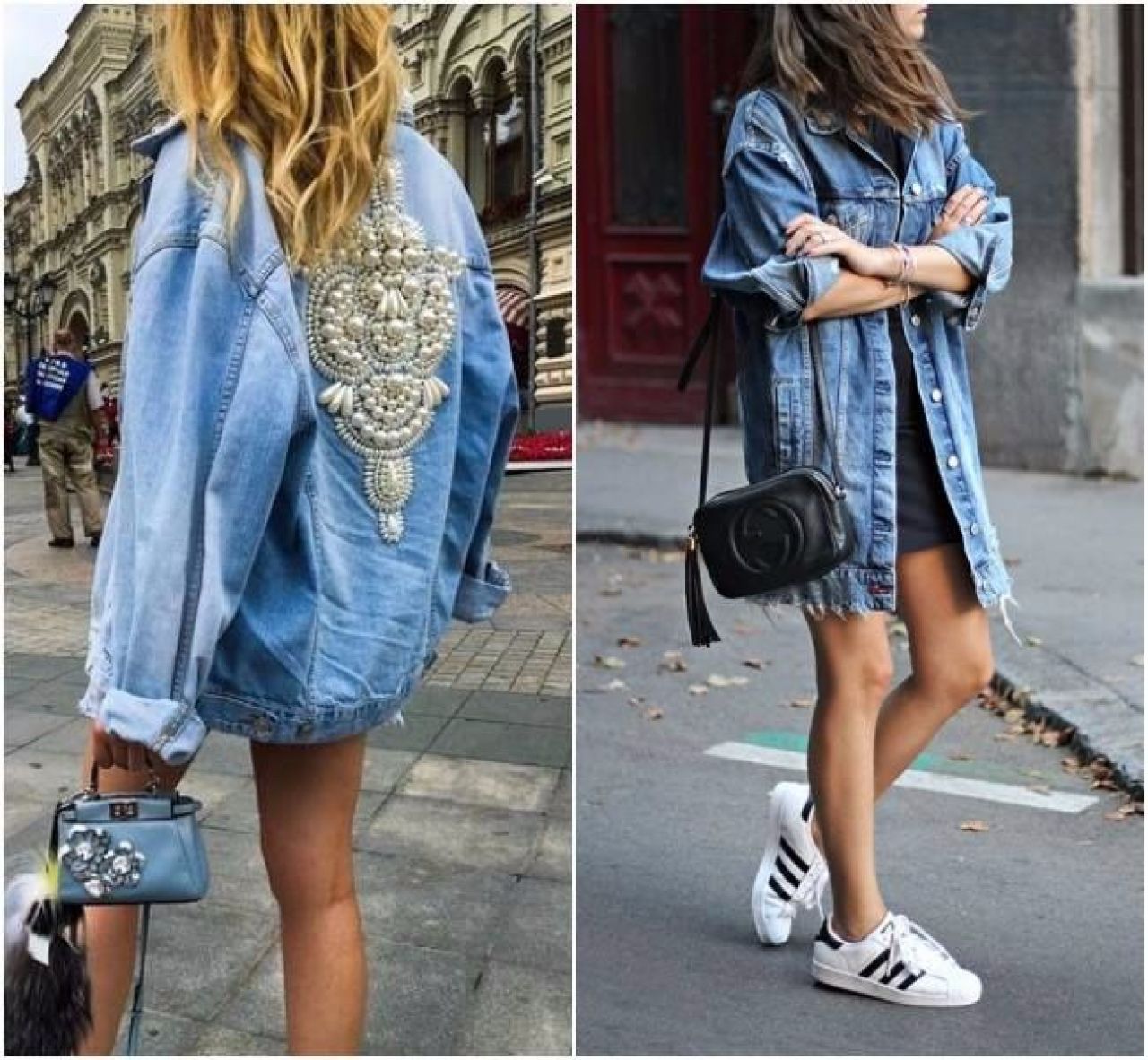 looks com jaqueta jeans oversized para inverno