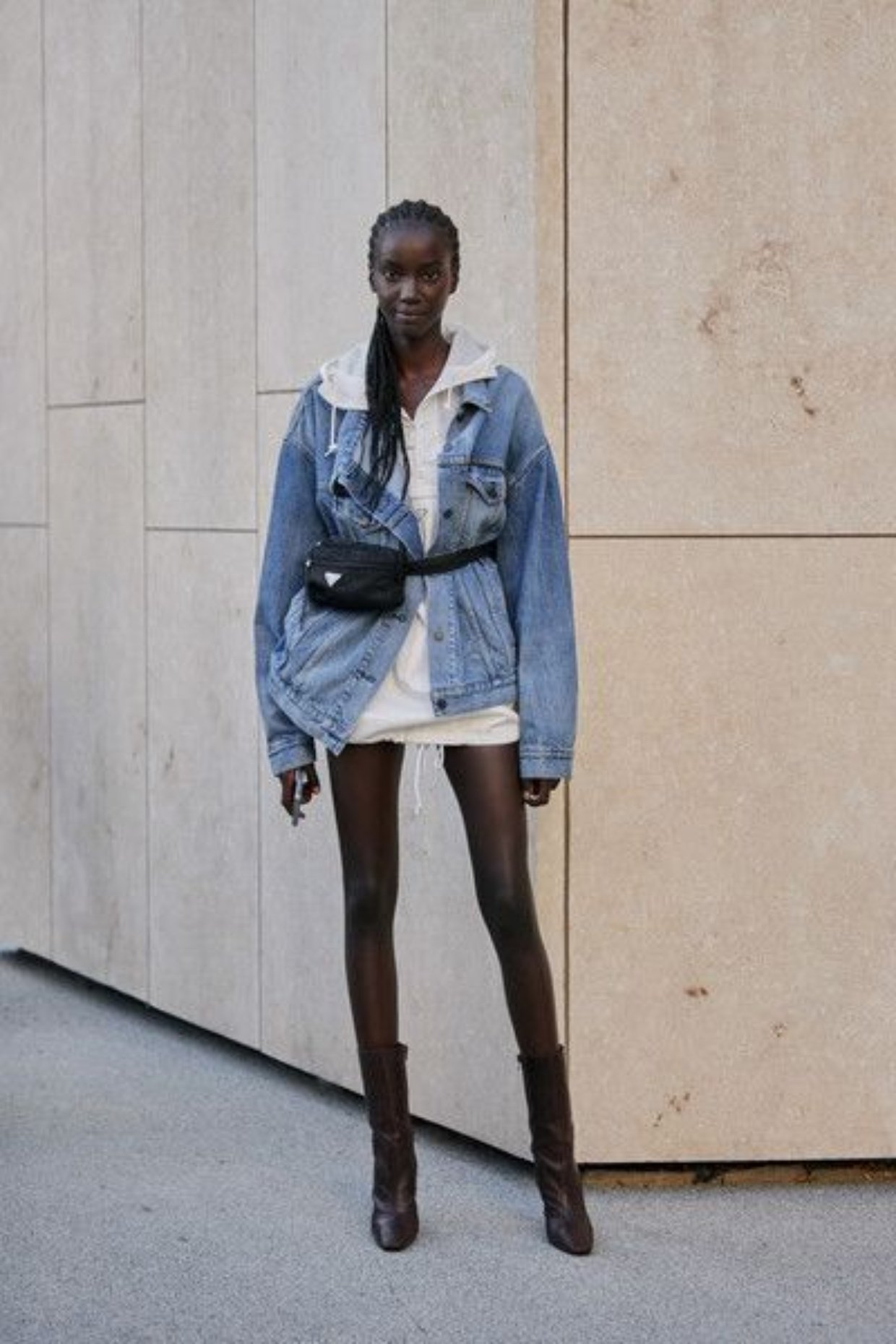 como usar jaqueta jeans oversized