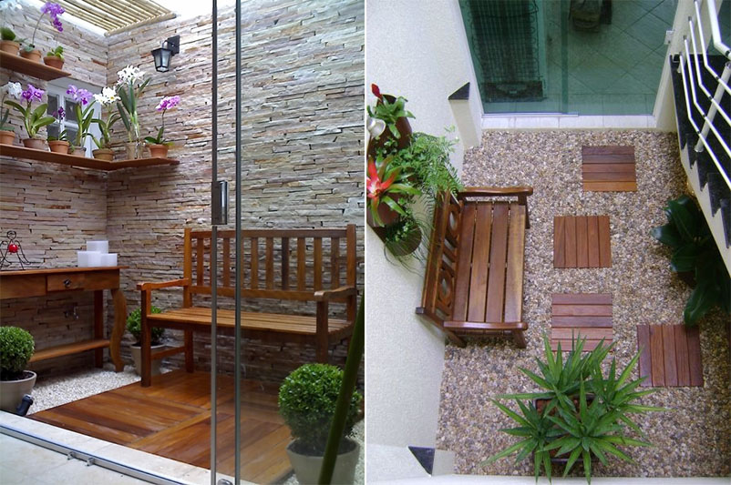 jardim de inverno vs jardim externo