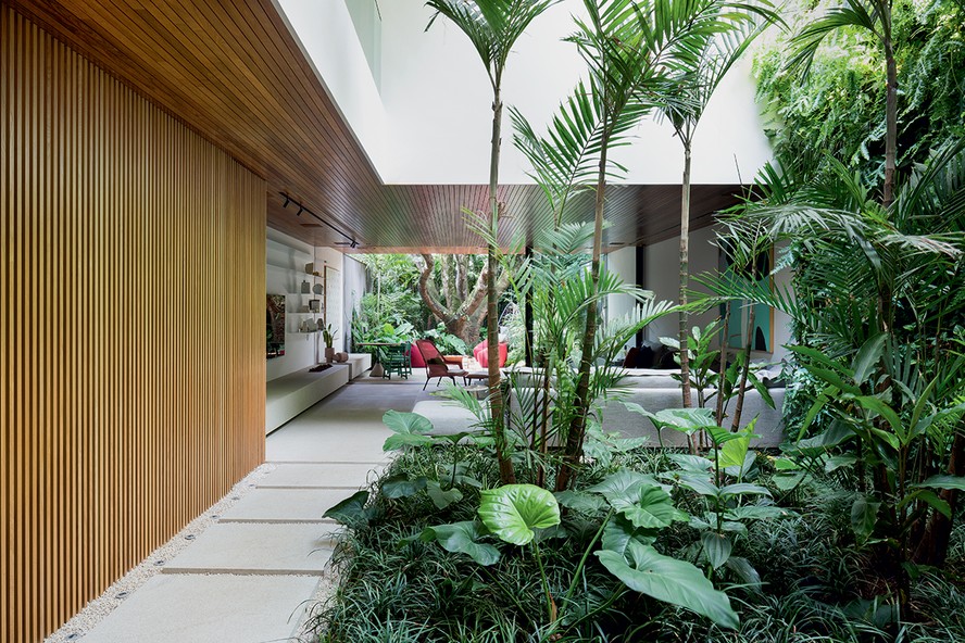 jardim de inverno rústico