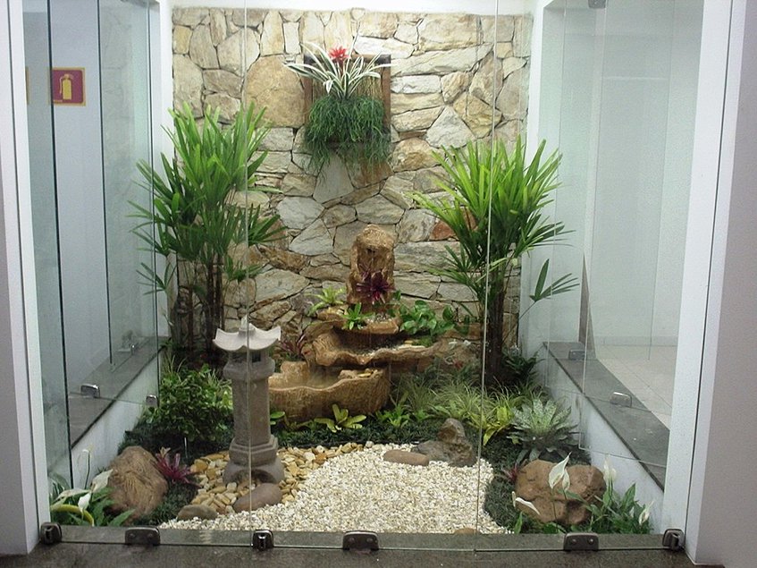 como fazer jardim de inverno