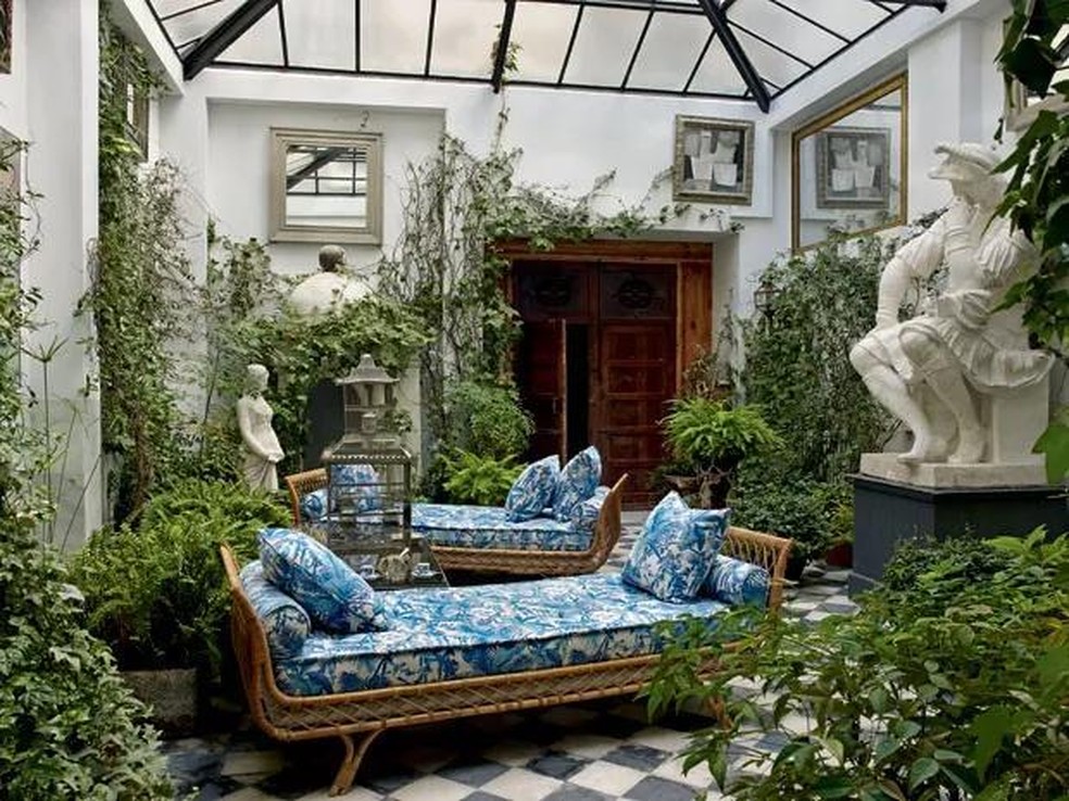 jardim de inverno sob escada