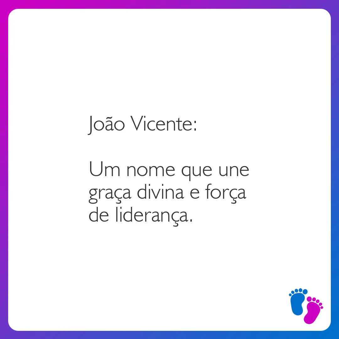 significado do nome joao vicente