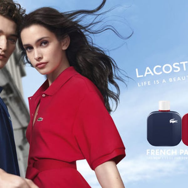 Embalagem perfume Lacoste