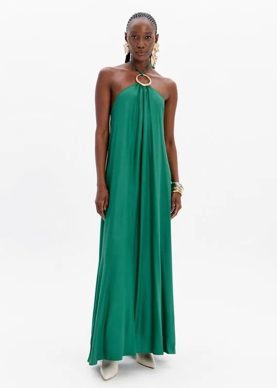 vestido lança perfume longo