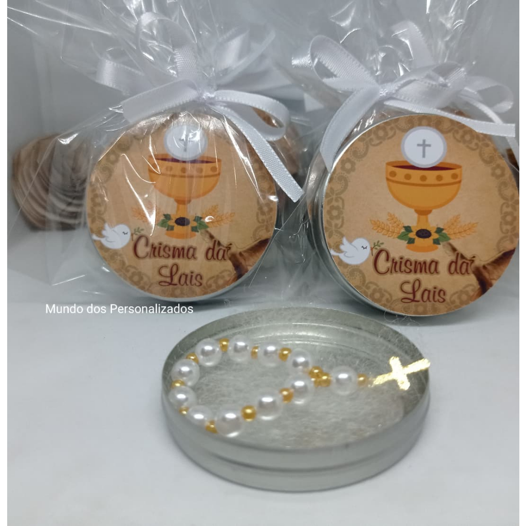 lembrancinha crisma personalizada
