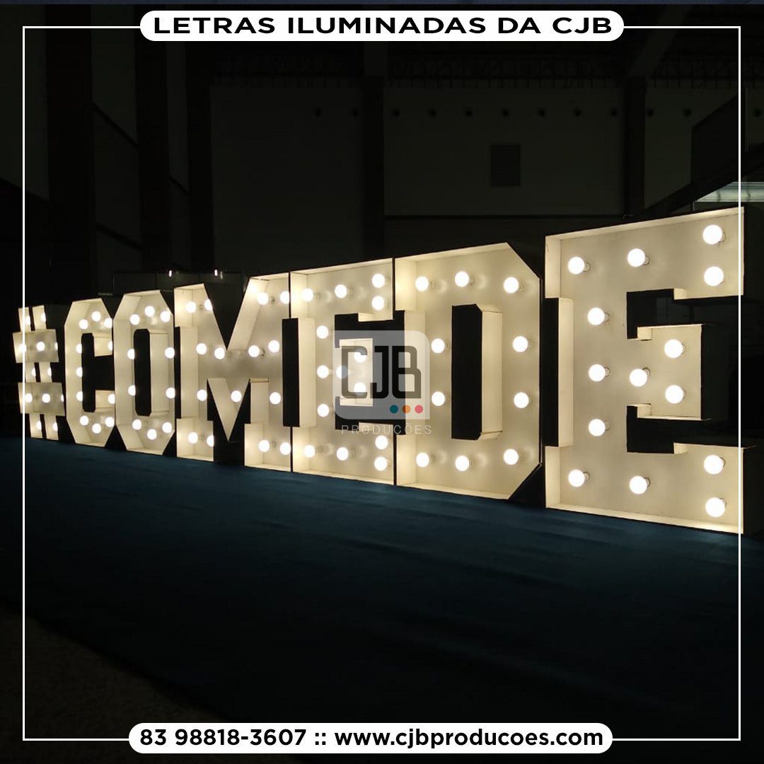 Letras Iluminadas para Eventos: Transforme Sua Festa em um Espetáculo de Luz