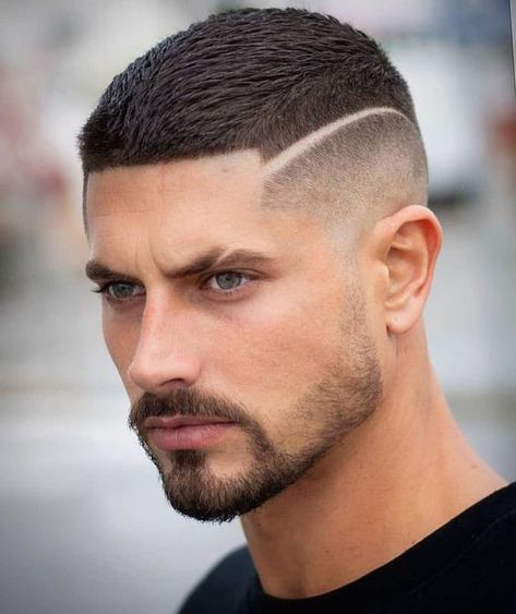 linha no cabelo masculino