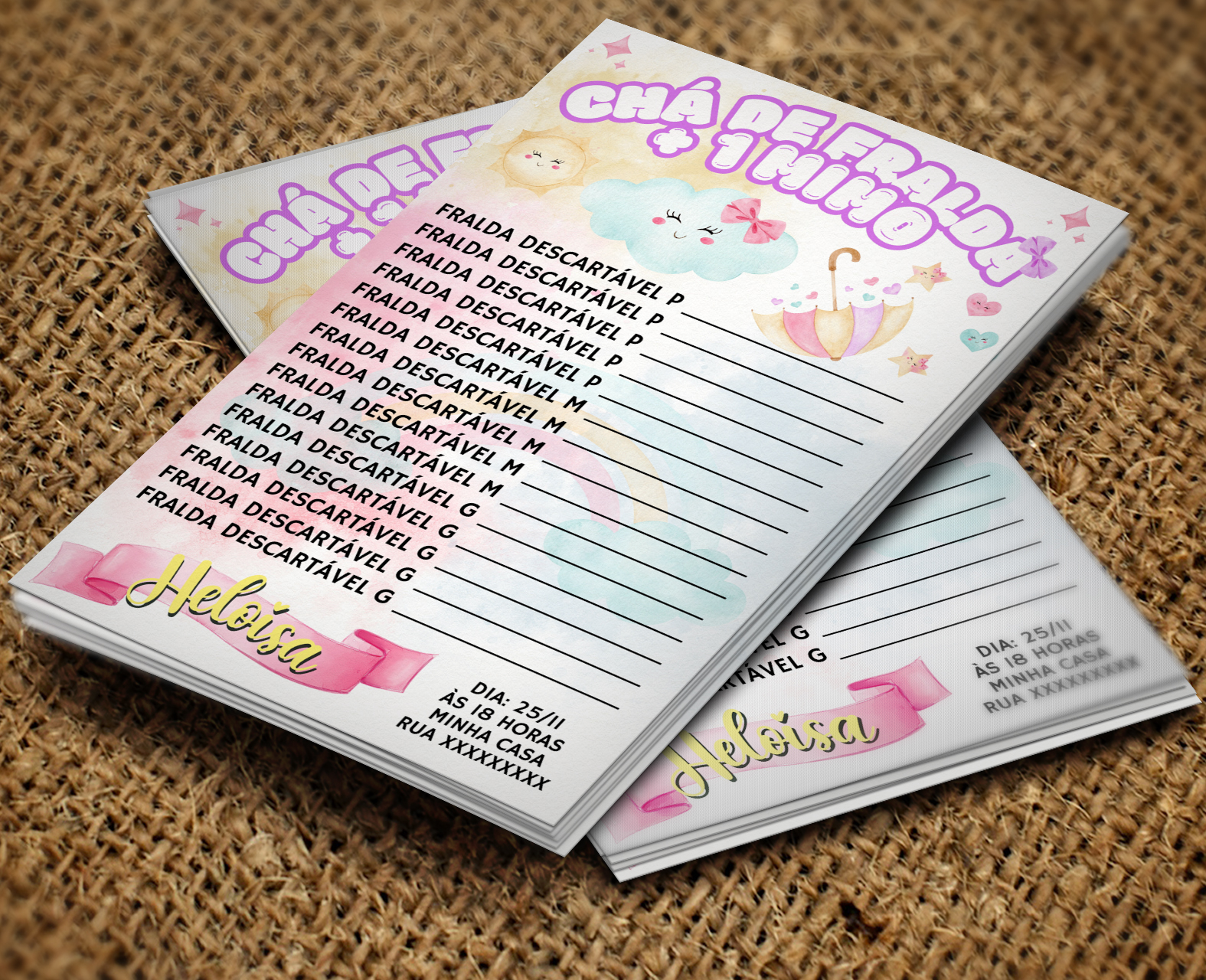 Lista De Chá De Fraldas