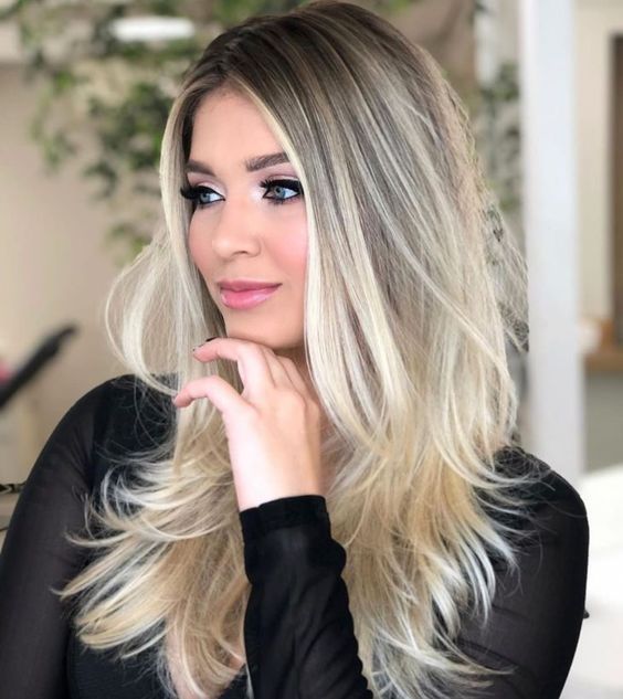 técnicas de mechas loiro iluminado perolado