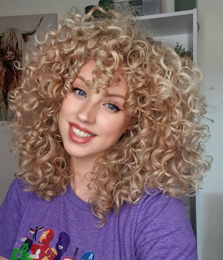 tutorial cabelo cacheado loiro mel dourado
