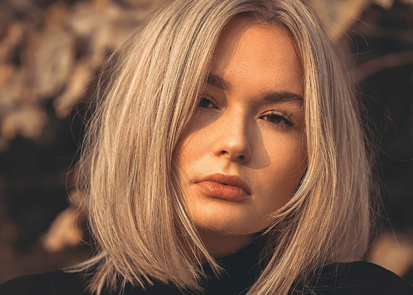 long bob cabelo liso