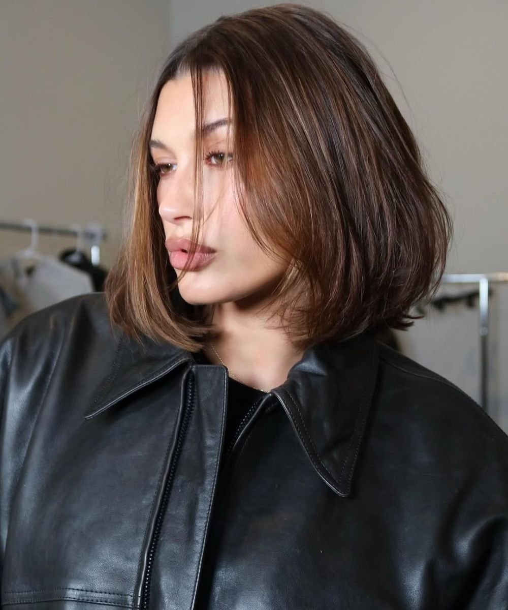 long bob cabelo liso