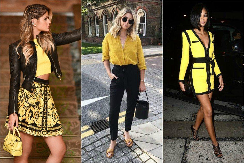 ideias de looks amarelo para o verão