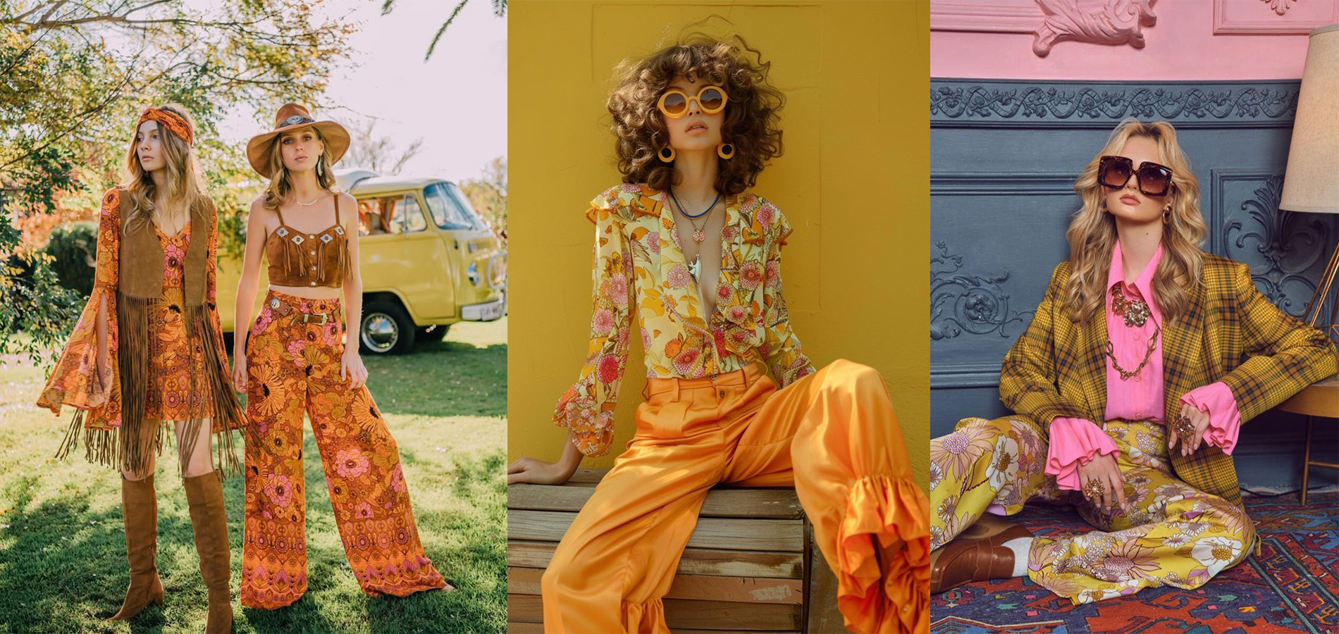 como montar look anos 70 hippie