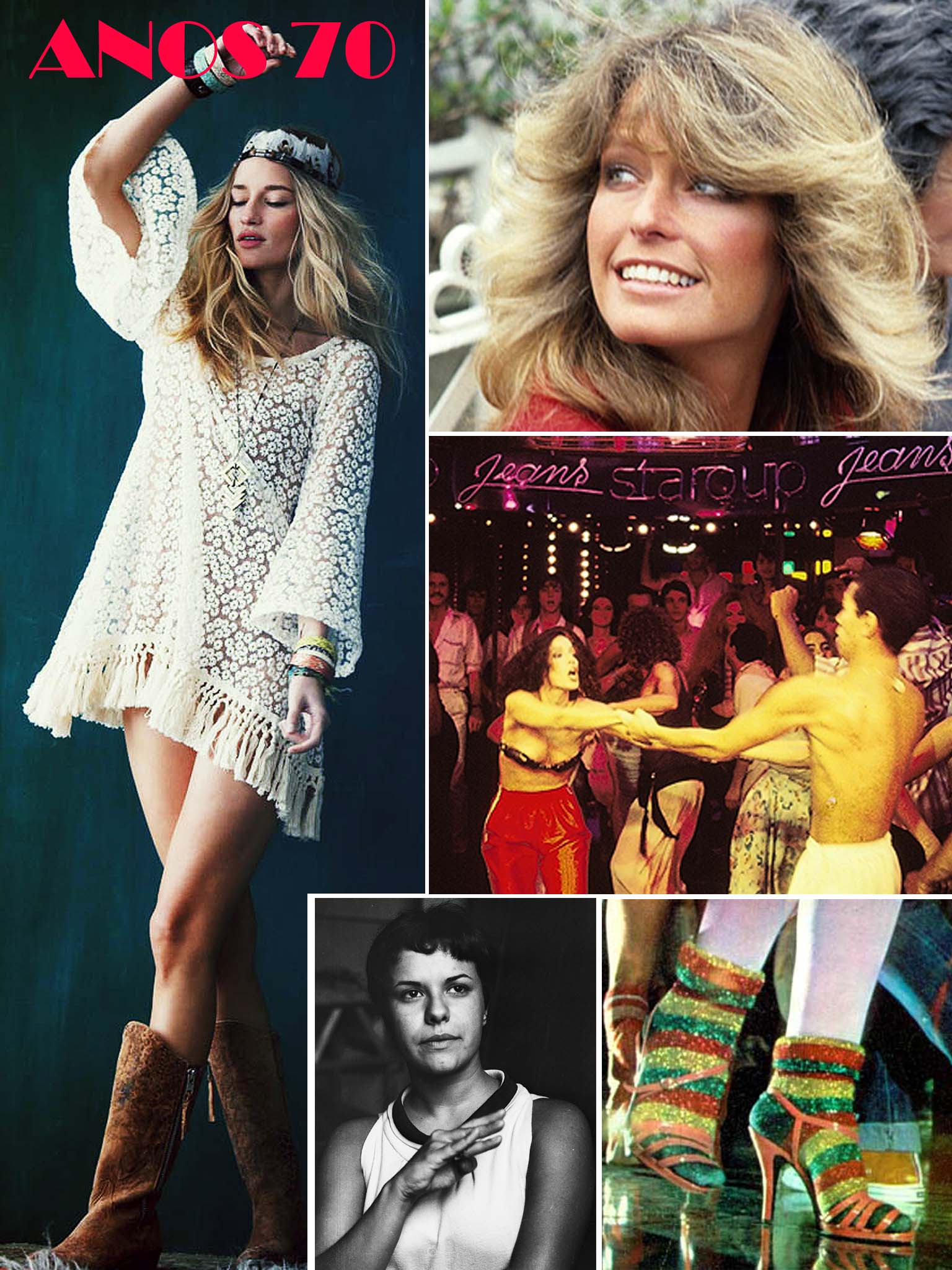 acessórios indispensáveis look anos 70