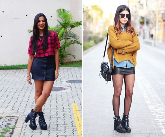 inspiração looks bota cano curto