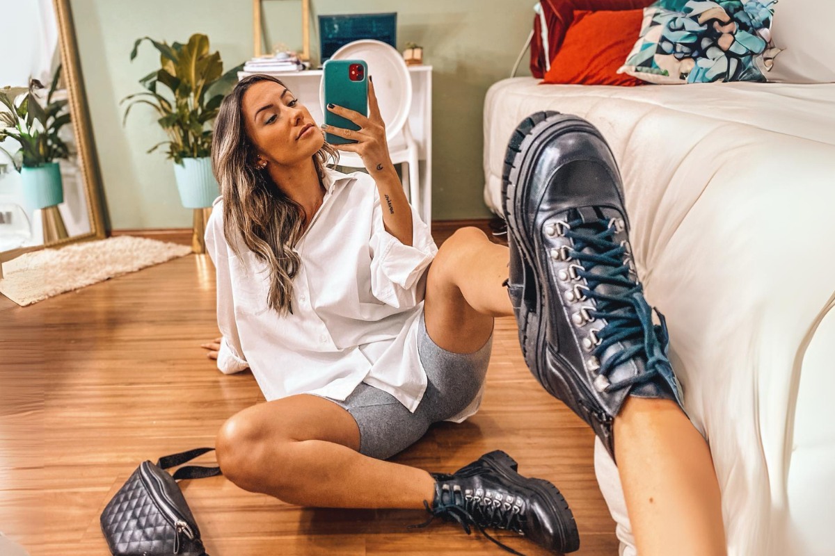 bota cano curto barata online