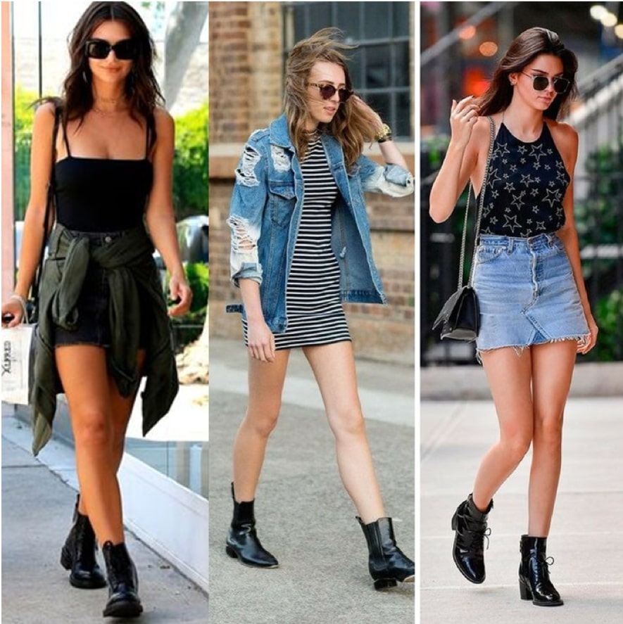 bota chelsea feminina preta