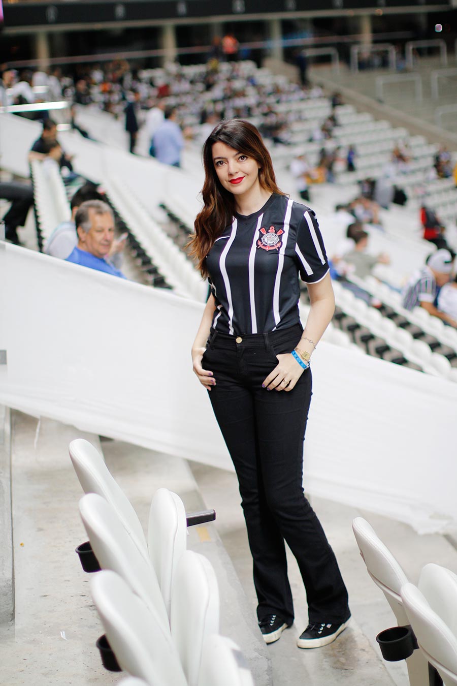 Moda feminina camiseta de time