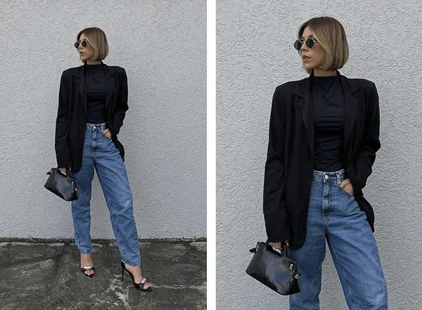 look com blazer preto