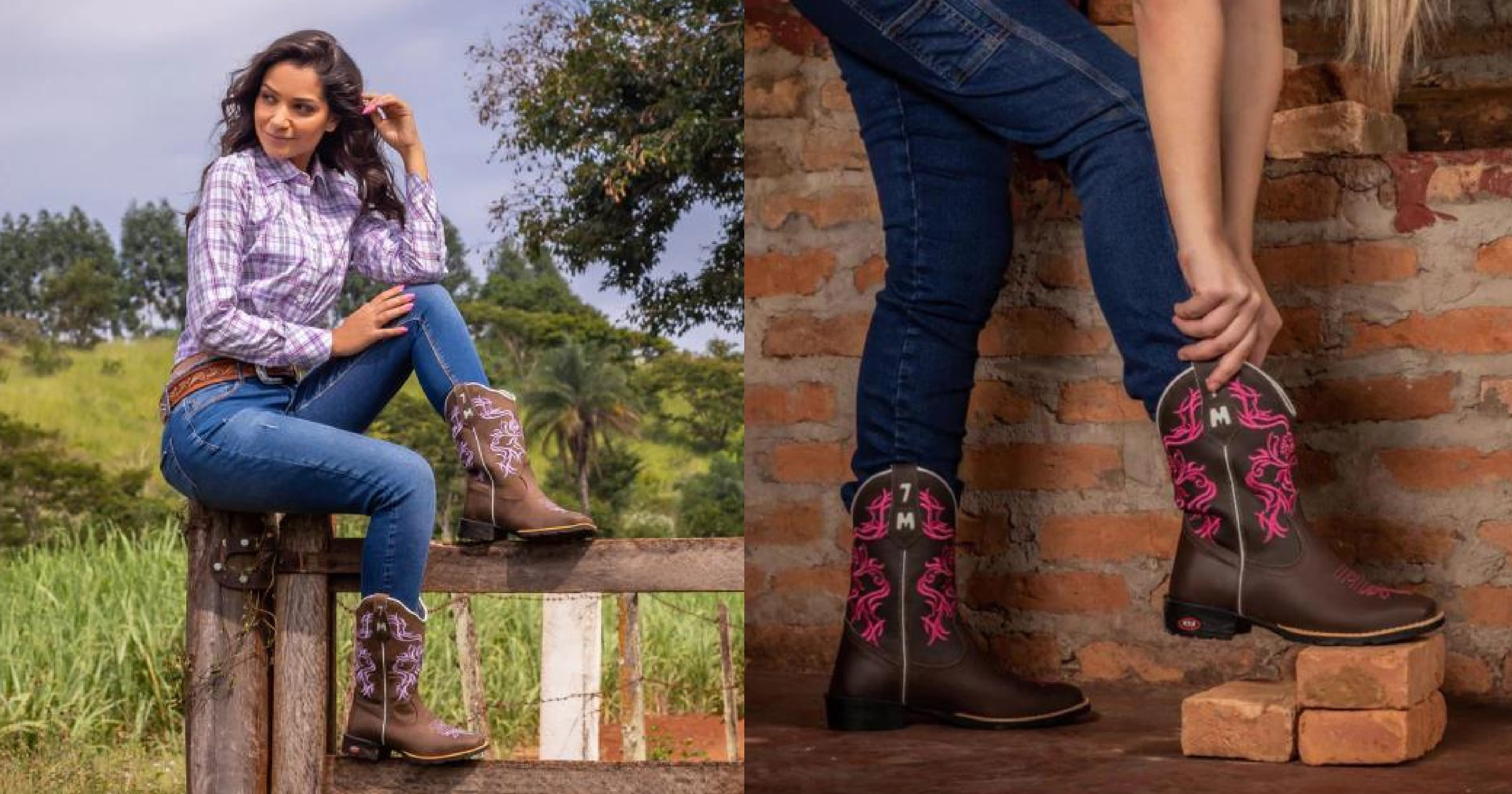 looks com blazer e bota country