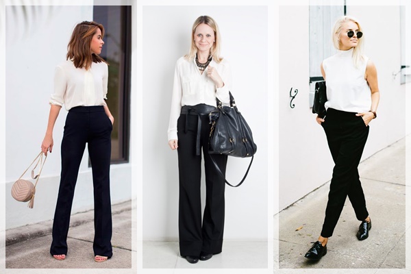 look total black calça preta
