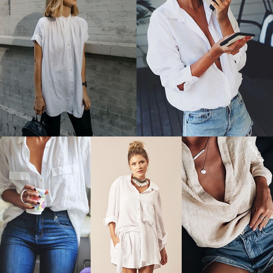 camisa linho feminina oversized