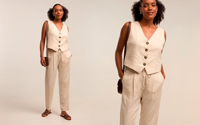 camisa linho feminina oversized