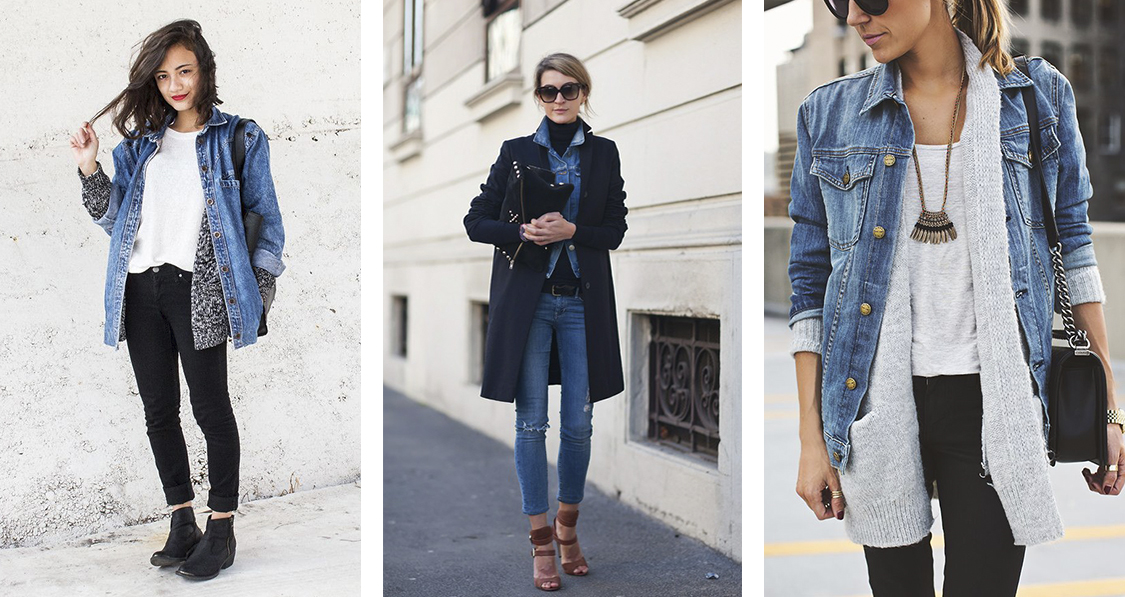 Look com Jaqueta Jeans